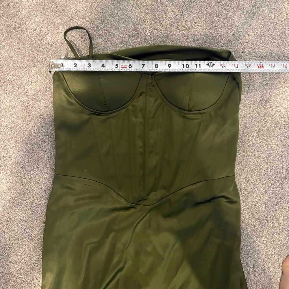 Olive Green Dress - Picture 8 of 11